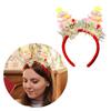 Saisonaler Spaß mit grünem Stoff Weihnachtsbaum Stirnband Einfach zu tragendes Stirnband Ornament für Kinder und Erwachsene Partykostüme