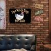 Vintage Metal Wall Poster Rooster for Kitchen