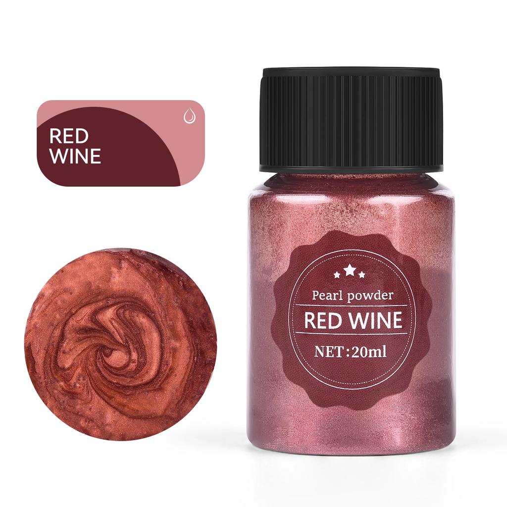 24-Color Natural Mica Powder Set – 10g/Bottle Pigment for Epoxy Resin, Soap, Candle Making, Dye & Nail Art