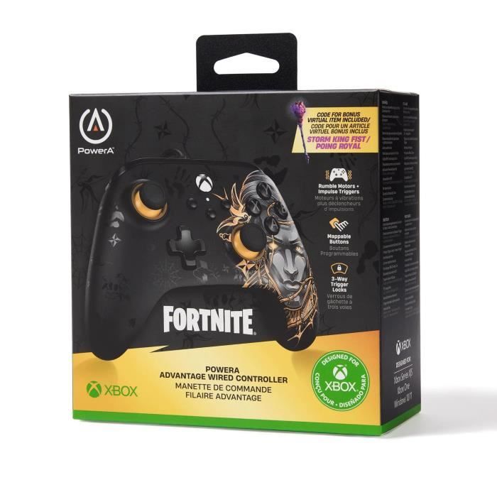 Manette de jeu - POWERA - PowerA Advantage - Midas Fortnite - Filaire - Xbox Series X|S