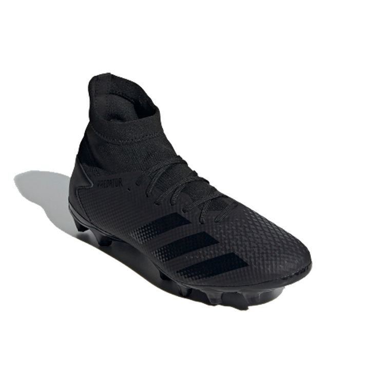 Adidas Predator 20.3 Round Toe MG (Rubber Short Studs) Non-Slip Lightweight Soccer Shoes Men Soccer Shoes Black FV3156