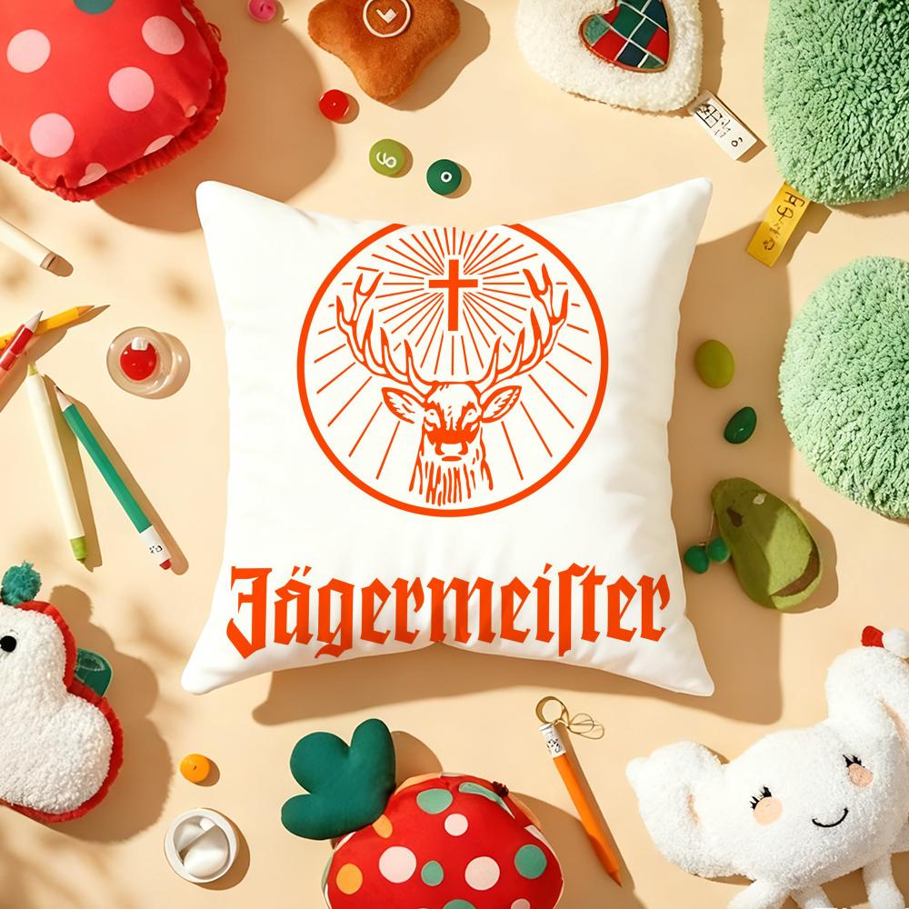 J-Jager-M-Meisters-S Pillow Case Plush Fabric Soft Double-Sided Printed Sofa Warm Winter Home Gift Cushion Cover