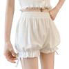 Womens Bloomers Maid Ruffle Pumpkin Pants Shorts