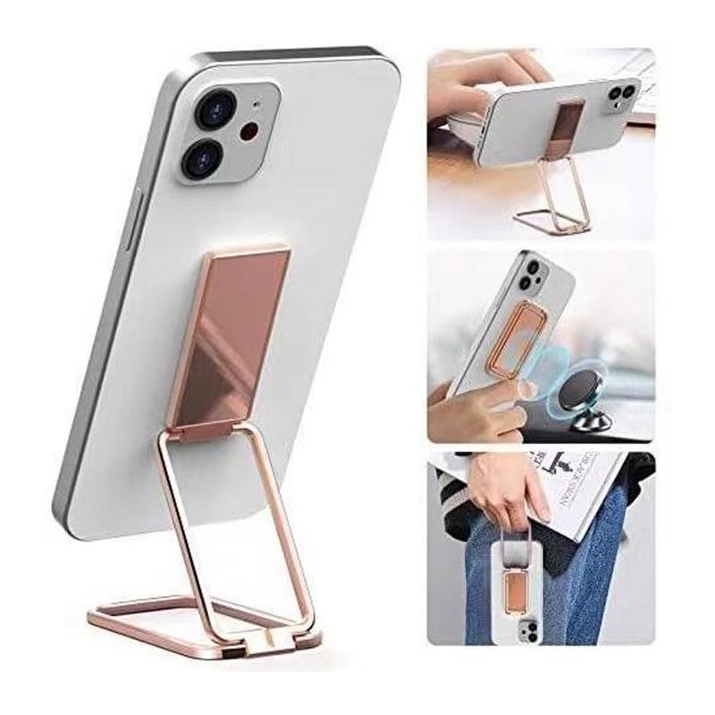 Luxury Cellphone Holder Metal Mobile Phone Stand Square 360° Folding Finger Ring Tablet Alloy Bracket for Samsung iPhone 14 15