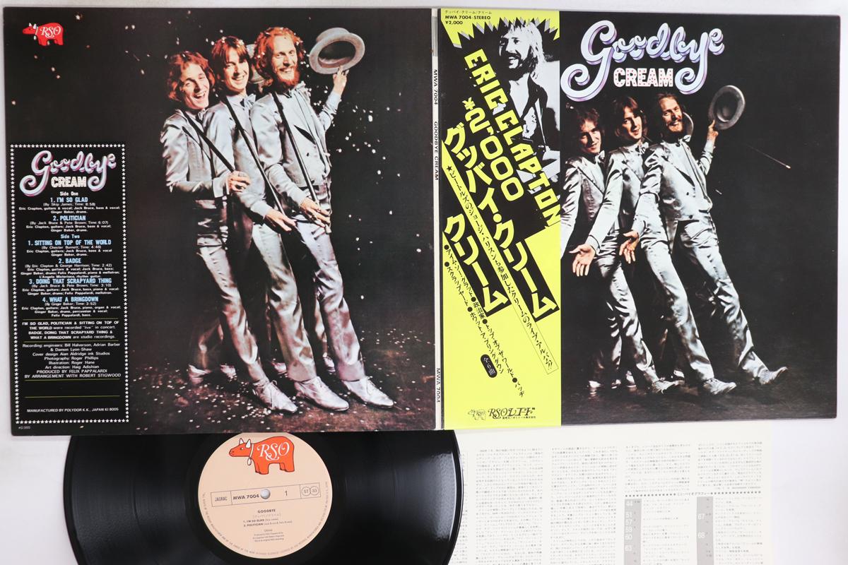 

LP Record CREAM - Goodbye MWA7004 RSO 1980 Japan Obi Rock Used