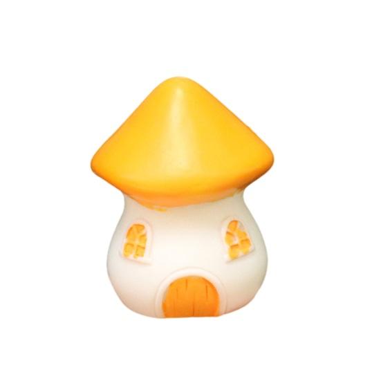 Miniature House Fairy Garden Accessory Tiny Village House Bonsai Terrarium Crafts Mini Resin Figurine for Plant Pot Micro Landscape