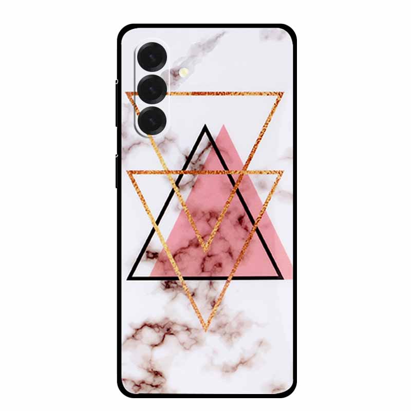 For Samsung Galaxy A17 Cases Marble Painted Black Silicone Back Cover Case for Galaxy A17 5G Protective Shell A17 Texture Bumper