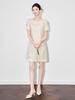 Summer Style Women's Slimming Dress - High-Quality Organza with Sparrow Feather Embroidery