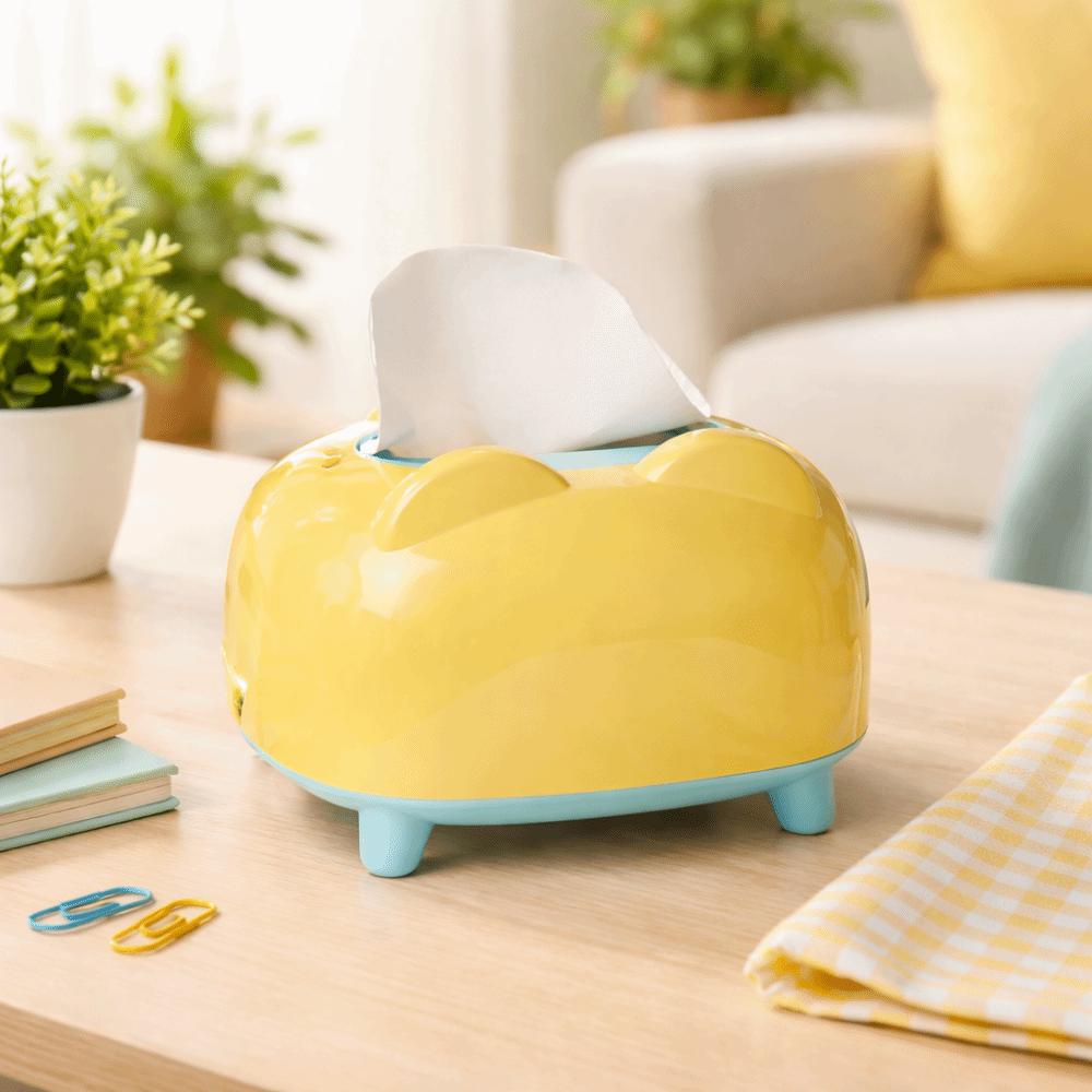 Plastic Desktop Tissue Box Multi-functional Phone Stand Holder Simple Napkin Dispenser  Office