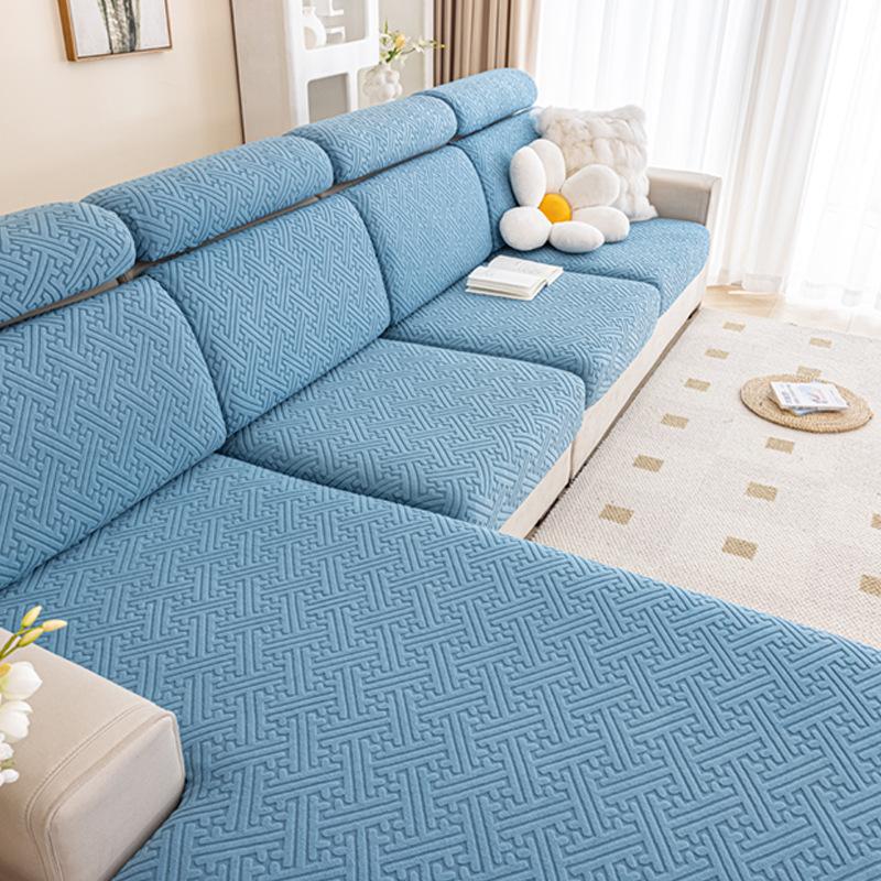Elastic Sofa Cover Cushion Cover Sofa Hat Solid Color Sofa Cover All-inclusive Four Seasons Universal Cover Sofa Cushion Cover