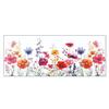 Adesivo Colorato Floreale per Finestra Primavera Estate Fiori Selvatici Statico Pellicole per Finestra Biadesive Decalcomanie Anti-Collisione per Porte in Vetro per Soggiorno Camera da Letto