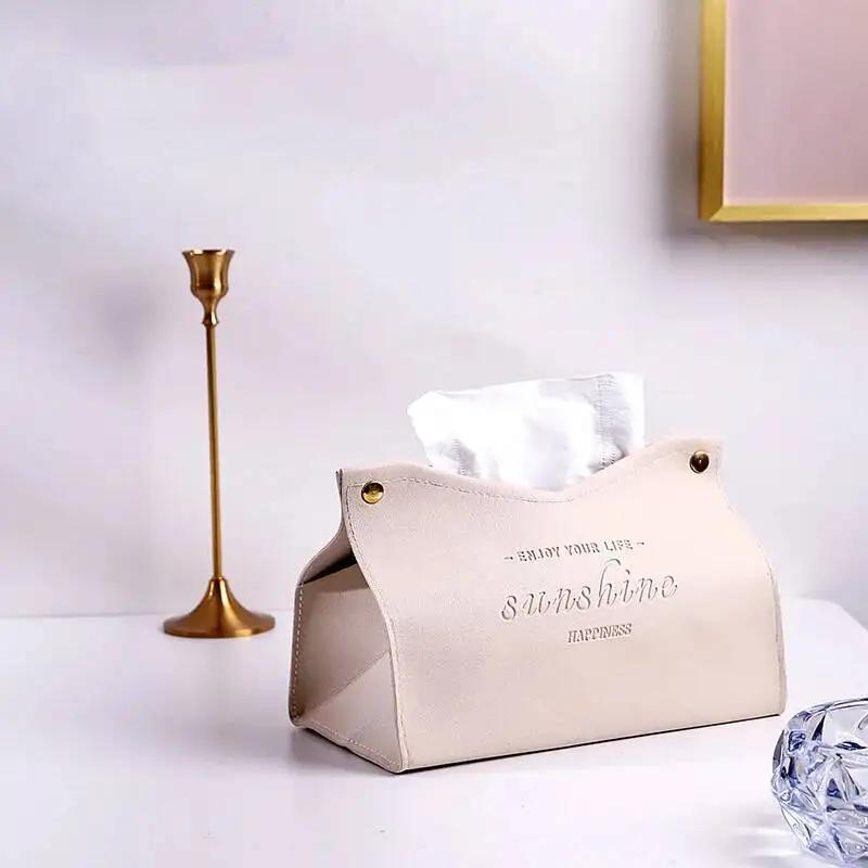 

Living room and dining room tissue storage box, eco-friendly solid-color multi-purpose creative napkin holder for home desktop