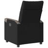 Relaxation Armchair Black Fabric