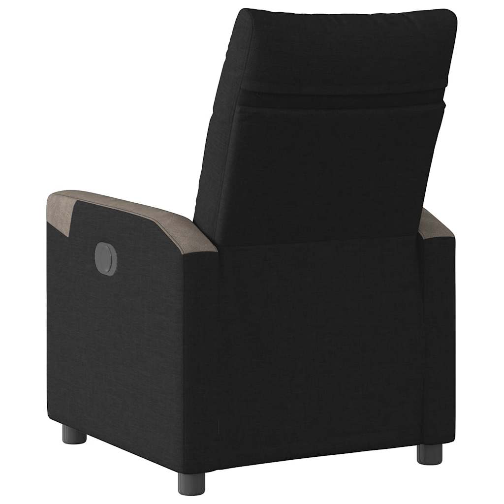 Relaxation Armchair Black Fabric