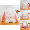 Lolita Style Plush Bunny Crossbody Bag With Cartoon Design For Girls And Kids