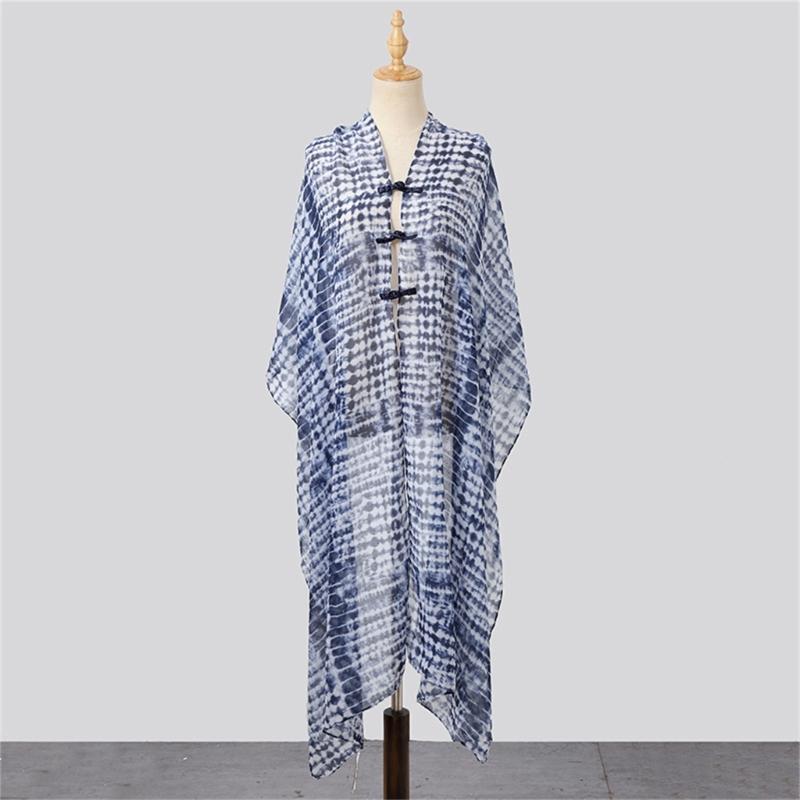 Lightweight Summer Scarf Shawl With Adjustable Knot Design For Outdoor Travel And Daily Use