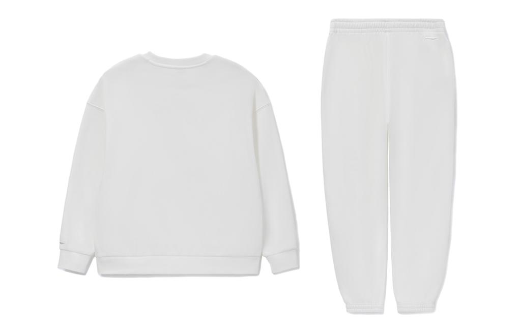 Men's Sweatshirt Li-Ning Li Ning Training Series Sweatshirt Set Unisex Ivory Couple's