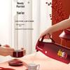 Red Dowry Thermos Pair: Insulated Glass Liner Hot Water Bottles for Home and Wedding.