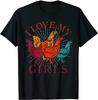 Funny Bird Farmer Farm Animal Gift I Love My Girls Chicken T-Shirt Top T-shirts Design Discount Cotton Tees Custom for