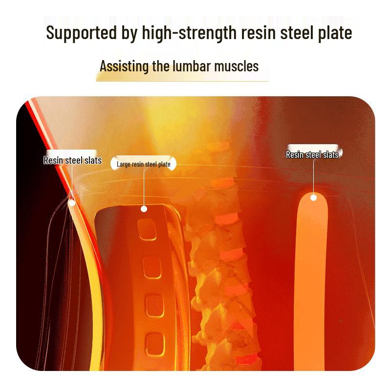 Rechargeable Heated Lumbar Massage Belt - Large Screen, Vibration, Warm Abdomen Support, Perfect Mother's Day Gift