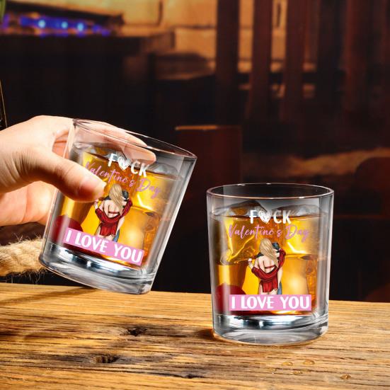 

2Pcs Personalized Wine Glass I Love You Everyday Wine Glass Gift for Boyfriend Girlfriend Husband Wife Drinking Glasses for Whiskey Beer Anniversary чистый
