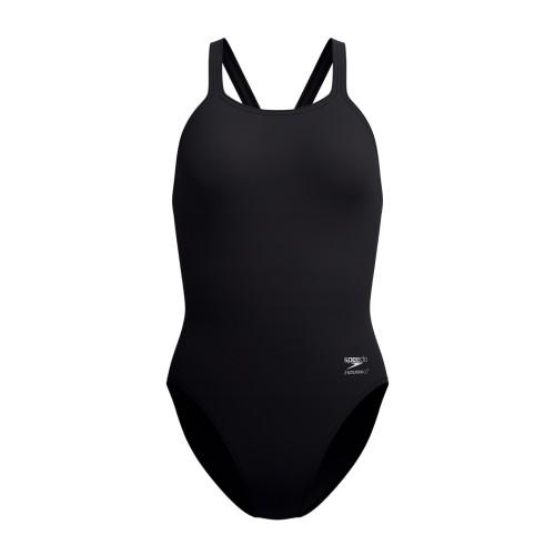 Speedo Women's Navy / Solid Leaderback One Piece Swimsuit - Size 10 UK - Image 3