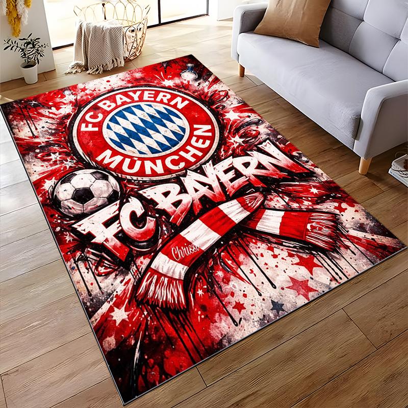 FC Bayern Munich Logo Design Rug Non-slip rug suitable for living room and bedroom sofas.