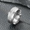 High-End Unisex Titanium Steel Zircon Couple Rings – Diamond Rings for Men & Women, Hot Selling Jewelry