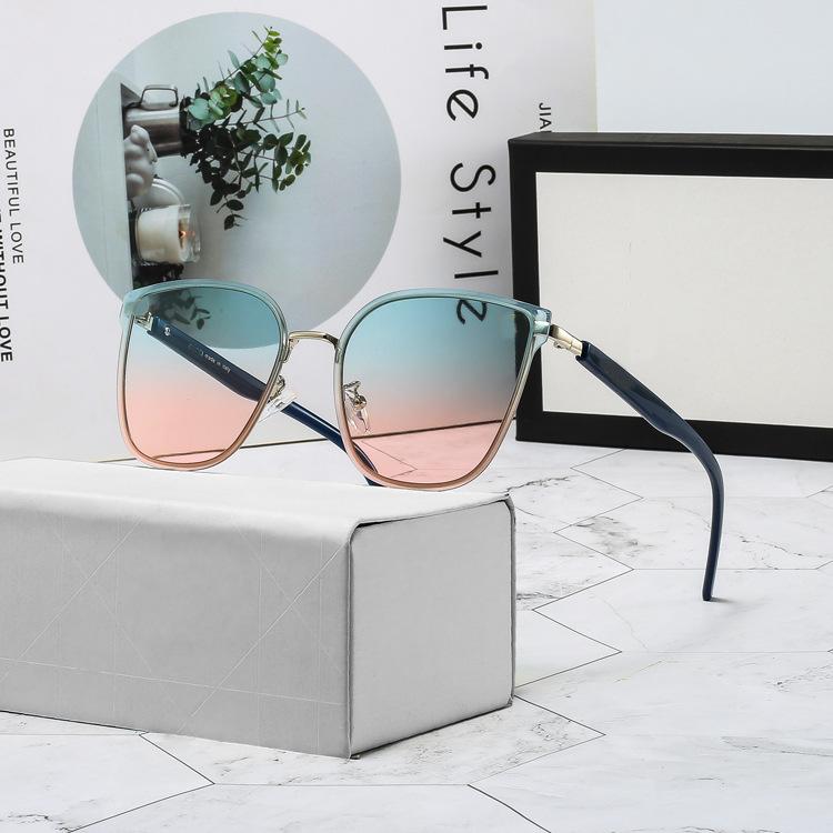 Occhiali da sole personalizzati in metallo per la protezione UV da donna,  gli occhiali da guida dello stesso stile per le celebrità acquista in modo  economico — spedizione gratuita, recensioni reali con
