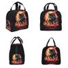 Vintage Catzilla Japanese Sunset Cat Lover Insulated Lunch Bag for Women Kids Portable Food Boxes Thermal Lunch Box Tote
