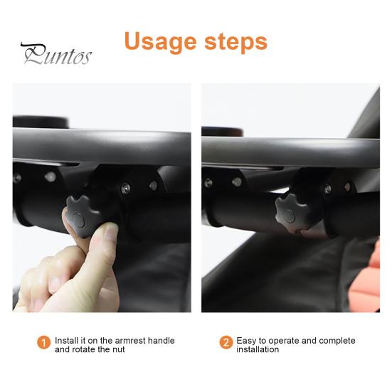 Baby Stroller Plate Multifunctional Holder Enjoy Hands Free Entertainment for Snacks Drinks And Phone