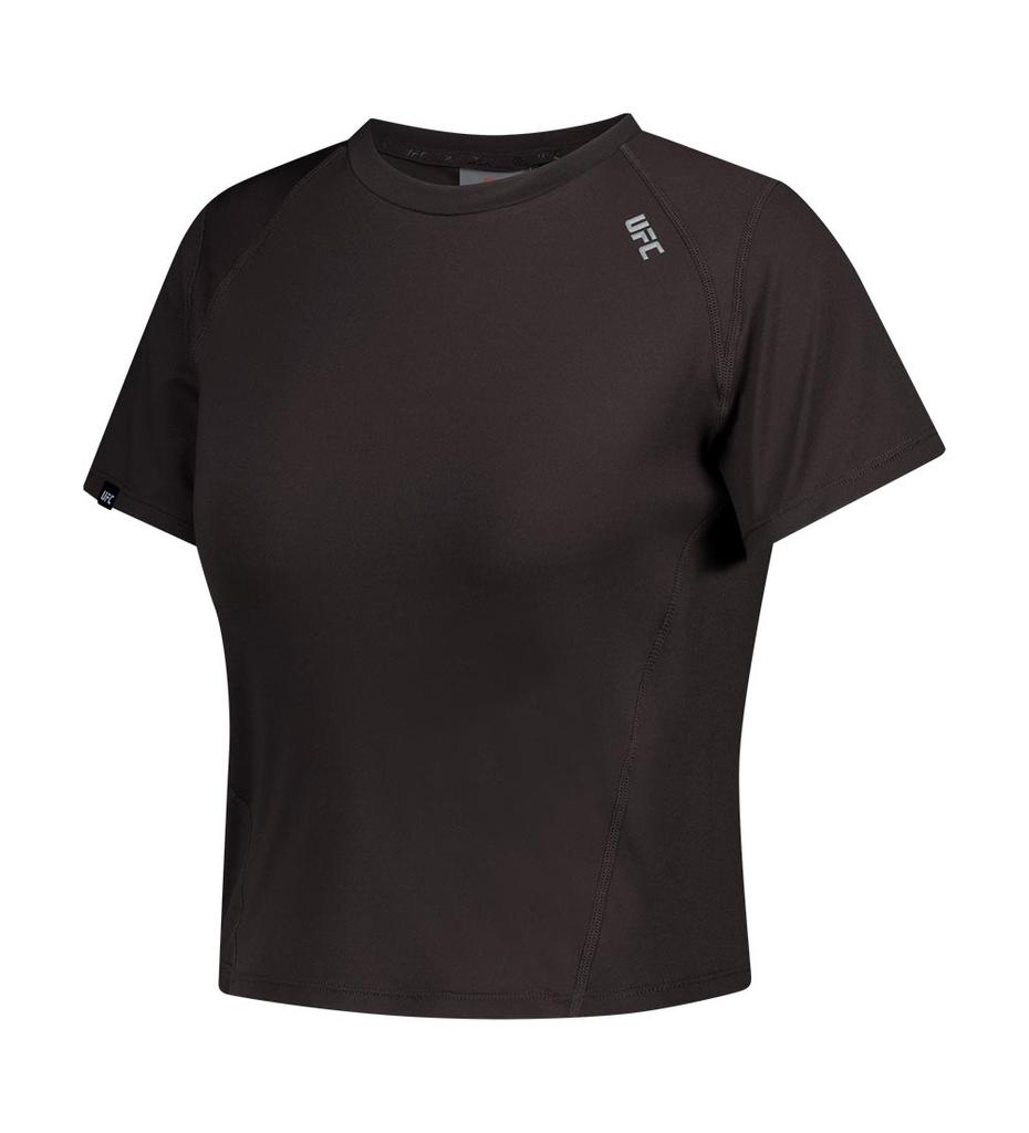 UFC SPORT Ufc Groove Slim Crop Fit Short Sleeve T-Shirt Dark Brown U4Ssv3209Dw