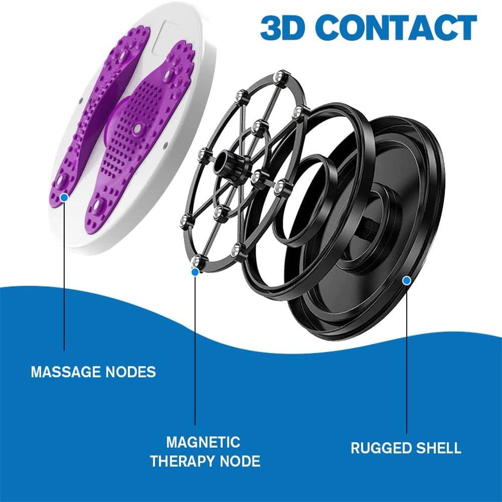 Pasový krouticí disk Unisex pasový trenažér Zdravotní tenký pasový posilovač Twist Board Cvičení Masážní deska na nohy Fitness vybavení