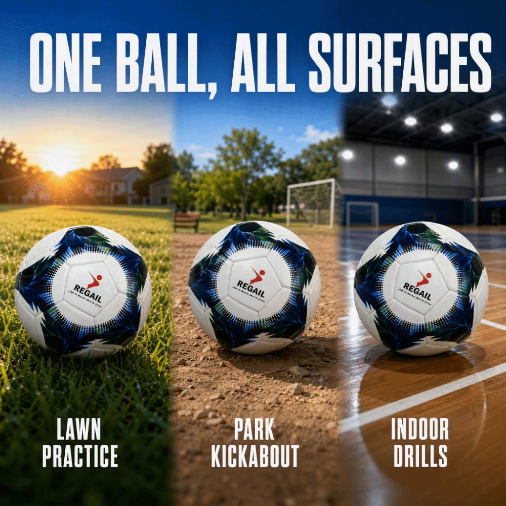 2pcs PVC Training Soccer Ball Size 4 Football Portable Recreational Soccer Ball  Lawn Field