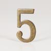 Bronze Color Door Number With Backing Adhesive House Number Apartment Door Number For Outdoor Hotel Home Mailbox Label