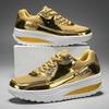 Mode Gold Pailletten Damen Freizeitschuhe Herbstmode Mesh Casual Atmungsaktive Sneaker Outdoor Damen Tenis Laufschuhe Sport Schuhe Plus 36-42