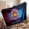 West Ham United football Personalized Fleece Blanket With Football Logo, Custom Name Text Soft Warm Home Throw Blanket