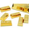 Gold Brick Shape Craft Souvenir Decoration Fridge Magnet Home Decor Refrigerator Magnets Kitchen