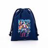 KPop Demon Hunters Storage Drawstring Bag Music Cartoon Party Cookies Candy Package Kids Gift Bags Print Cotton Key Pouch