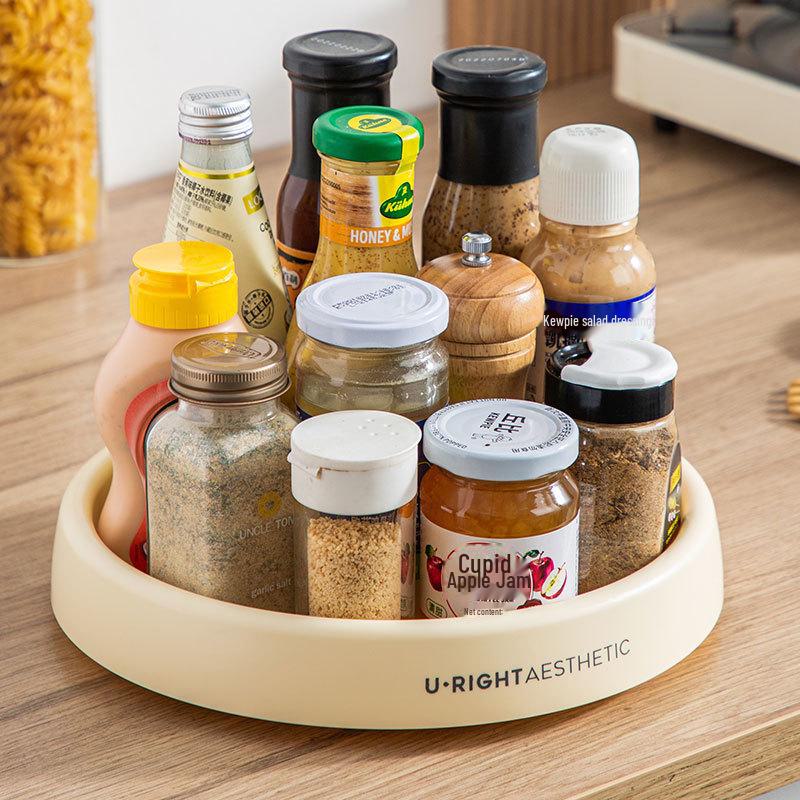 

Многофункциональная вращающаяся кухонная стойка для хранения соевого соуса и приправ