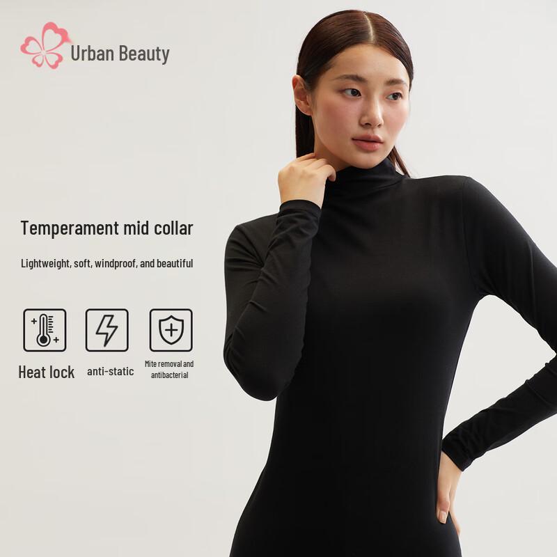 

Женский термотоп из чистого хлопка со средним воротником M