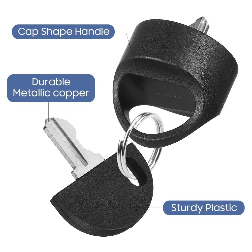 Black Mobility Scooter Key Compact Safety Key Electric Vehicle Transportation Key Outdoor Use
