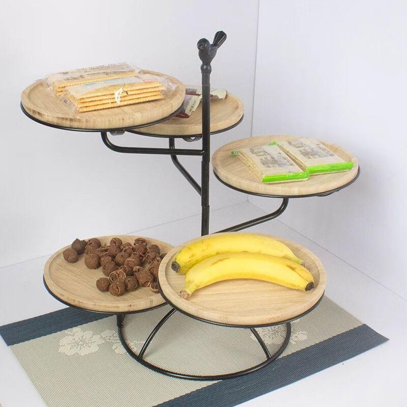 Multi-functional Metal Food Display Tray with Lid