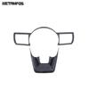 Steering Wheel Cover Trim For Nissan X-trail Xtrail Rogue T33 -2024 2025 Carbon Fiber Frame Sticker Accessories Car Styling