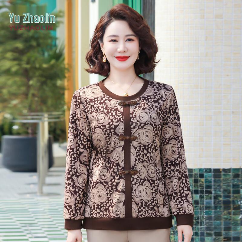 YUZHAOLIN Women s Floral Long Sleeve T-Shirt XL