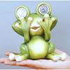 Frog Ornament Solar Light Home Decor Accessories Kawaii Resin Craft Desktop Figurines Living Room Decoration Kids Room Ornaments