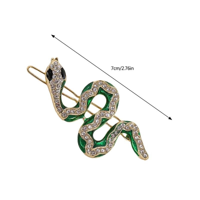 Luxurious Snake Hair Accessory Decorated with Rhinestones Hairpieces Unique Hair Accesories For Party Wedding