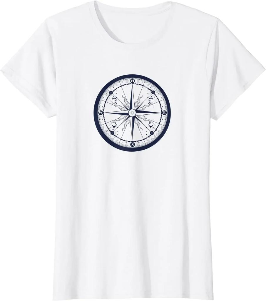 Bussola Vela Escursionismo Avventura Maglietta Grafica Magliette Casual Cotone Quotidiano Quattro Stagioni Magliette Abbigliamento Uomo Magliette Uomo