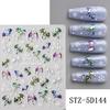 1/2pcs 5D Embossed Metallic Colorful Dragon Nail Stickers Snowflakes Self-Adhesive DIY Nail Decals Sliders Manicure Decorations