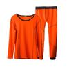 Heren Katoen Thermisch Ondergoed Set - Ronde Hals, Pluche Gevoerd, Comfortabele Winter Basislaag Top & Broek.